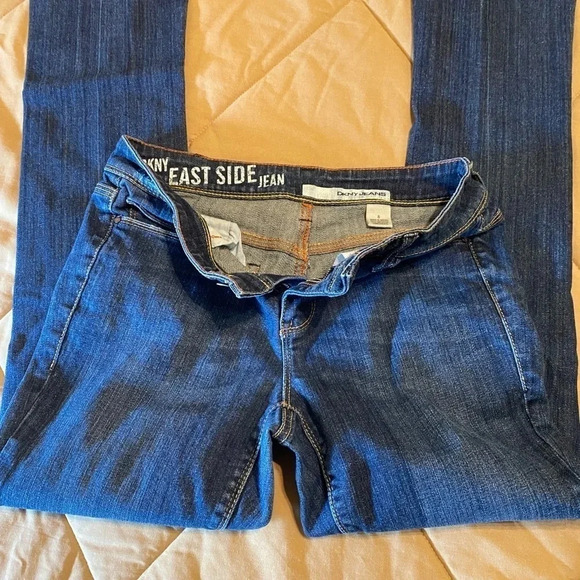 DKNY East Side Jeans Faded Blue Denim Size 8 - Picture 6 of 12
